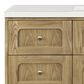 James Martin Vanities Laurent 48" Single Bathroom Vanity in Light Natural Oak with 3 cm White Zeus Quartz Top and Rectangular Sink, , large