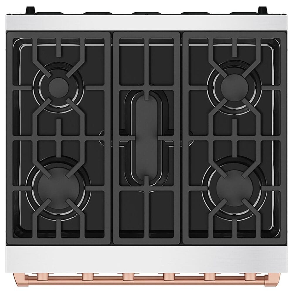Thor Kitchen Gordon Ramsay 4.6 Cu. Ft. Professional Gas Range with Rose Gold Handle Kit in Stainless Steel, , large