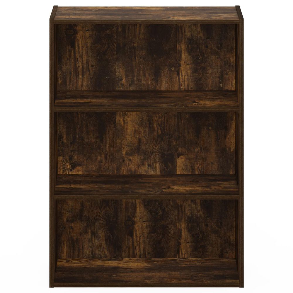 HOMLUX 3-Tier Open Shelf Bookcase in Amber Pine, , large