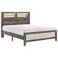 Crown Mark Rhett 3-Piece King Platform Bedroom Set in Gray and White, , large