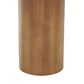 Maple and Jade Pedestal Accent End Table in Brown, , large
