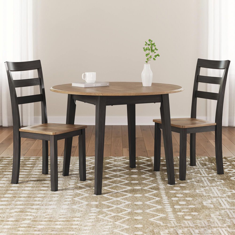 Ashley Gesthaven 3-Piece Dining Set in Natural and Brown, , large
