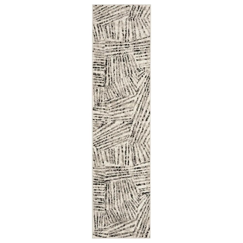Safavieh Skyler SKY191K 2" x 8" Gray and Ivory Runner, , large