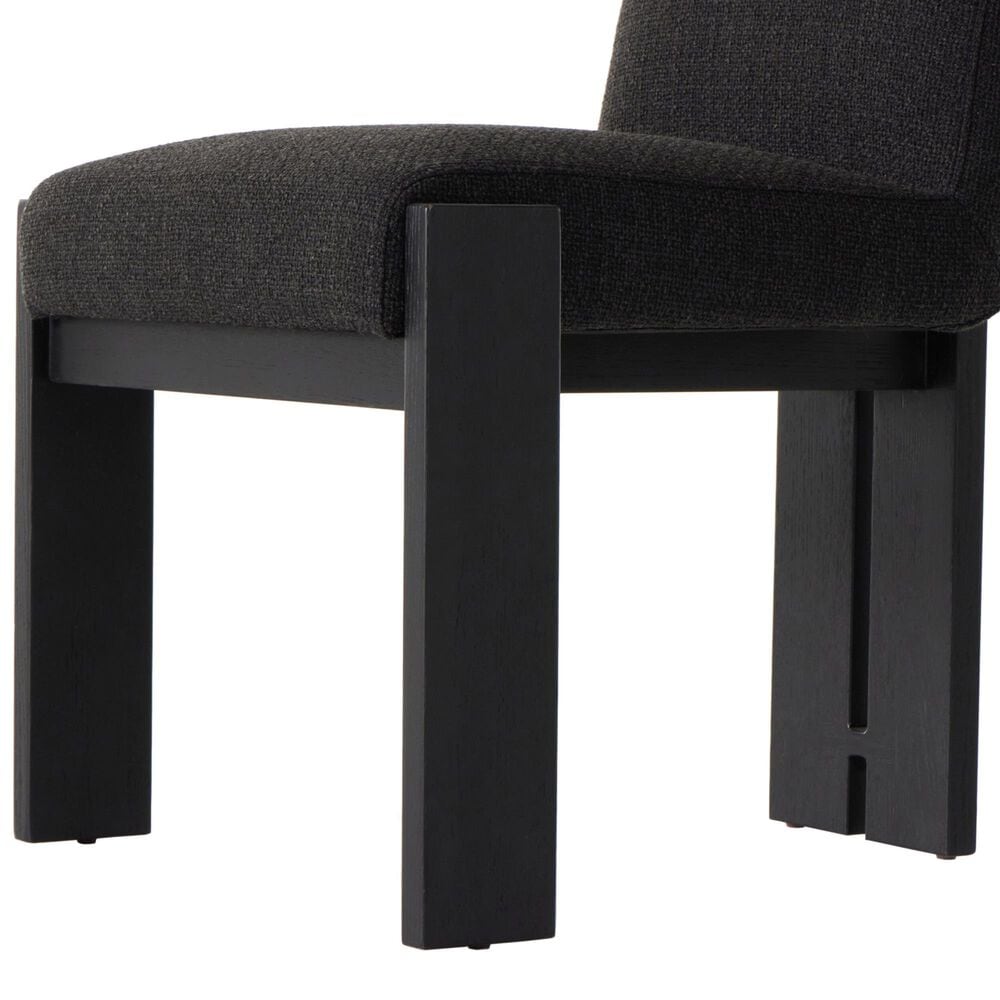 Four Hands Roxy Dining Side Chair in Brushed Ebony Oak, , large