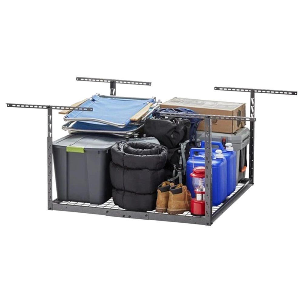 Gladiator 4&#39; x 4&#39; Overhead GearLoft Storage Rack in Hammered Granite, , large