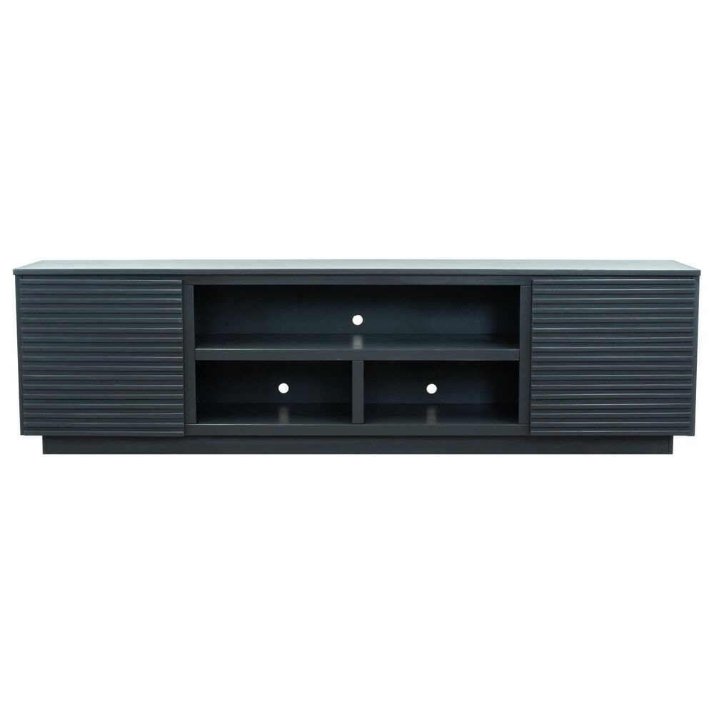 Legends Home Stardust 86" TV Console in Seal Skin Black, , large