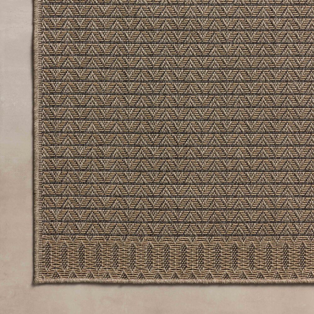 Loloi II Providence 5&#39; x 7&#39;7&quot; Natural and Graphite Indoor/Outdoor Area Rug, , large