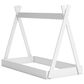 Ashley Hallityn Twin Tent Bed in Matte White, , large