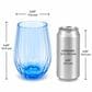 LeadingWare Linea 20 Oz Stemless Wine Glass in Blue, , large