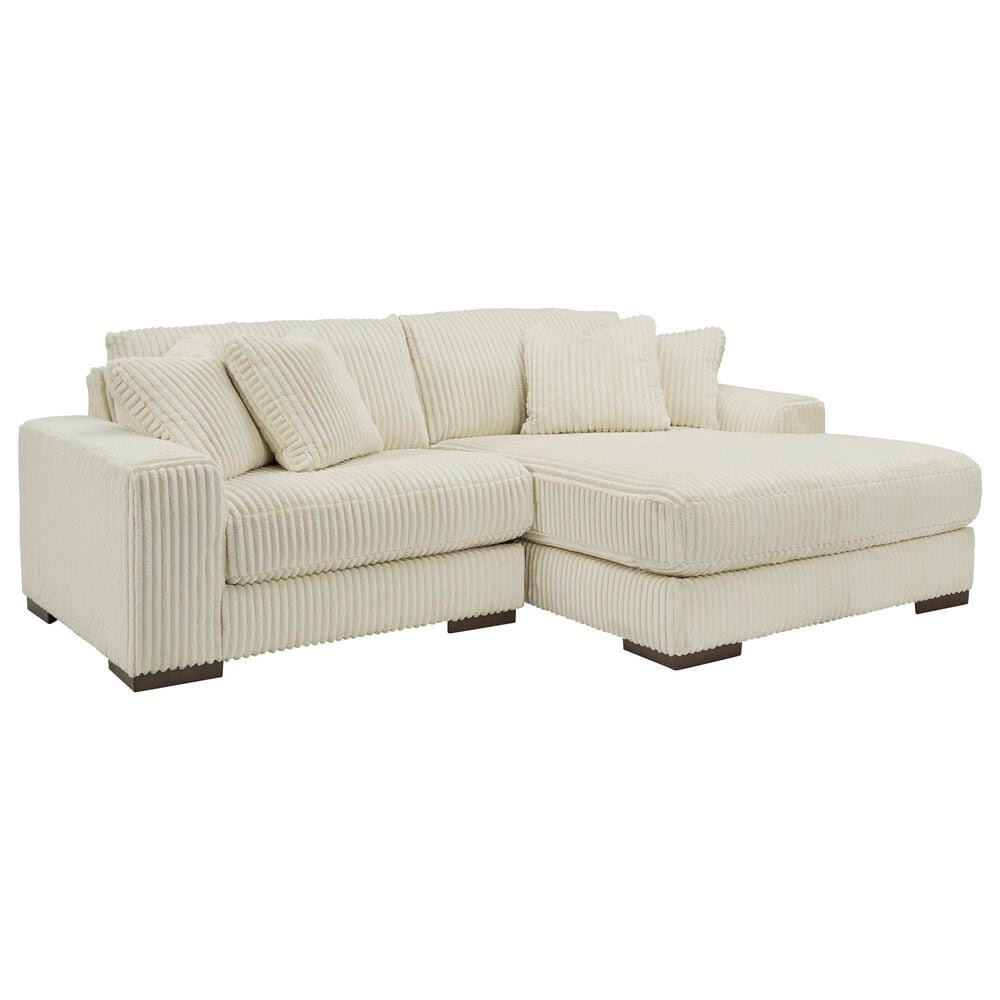 Ashley Lindyn 2-Piece Stationary Right Facing Sectional in Ivory, , large