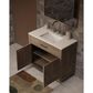 Lexora Home Abbey 36" Single Bathroom Vanity in Grey Oak with 2 cm White Quartz Top and Rectangular Sink, , large