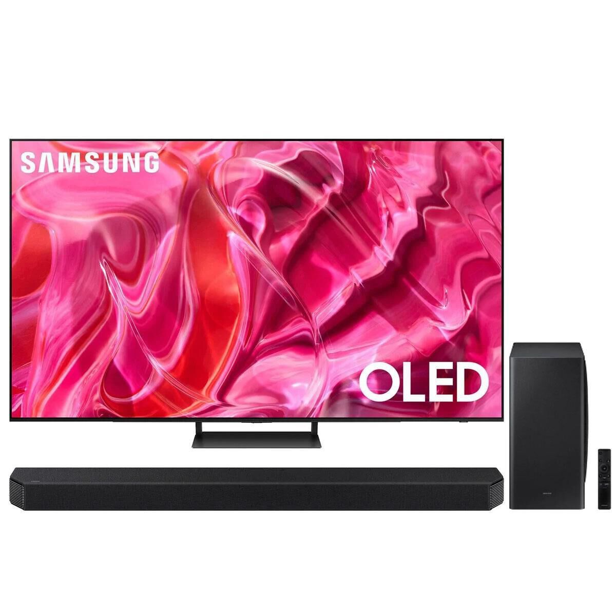Oled tv with soundbar sales