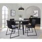 LumiSource Dutchess Side Chair with Black Velvet Cushion in Black (Set of 2), , large