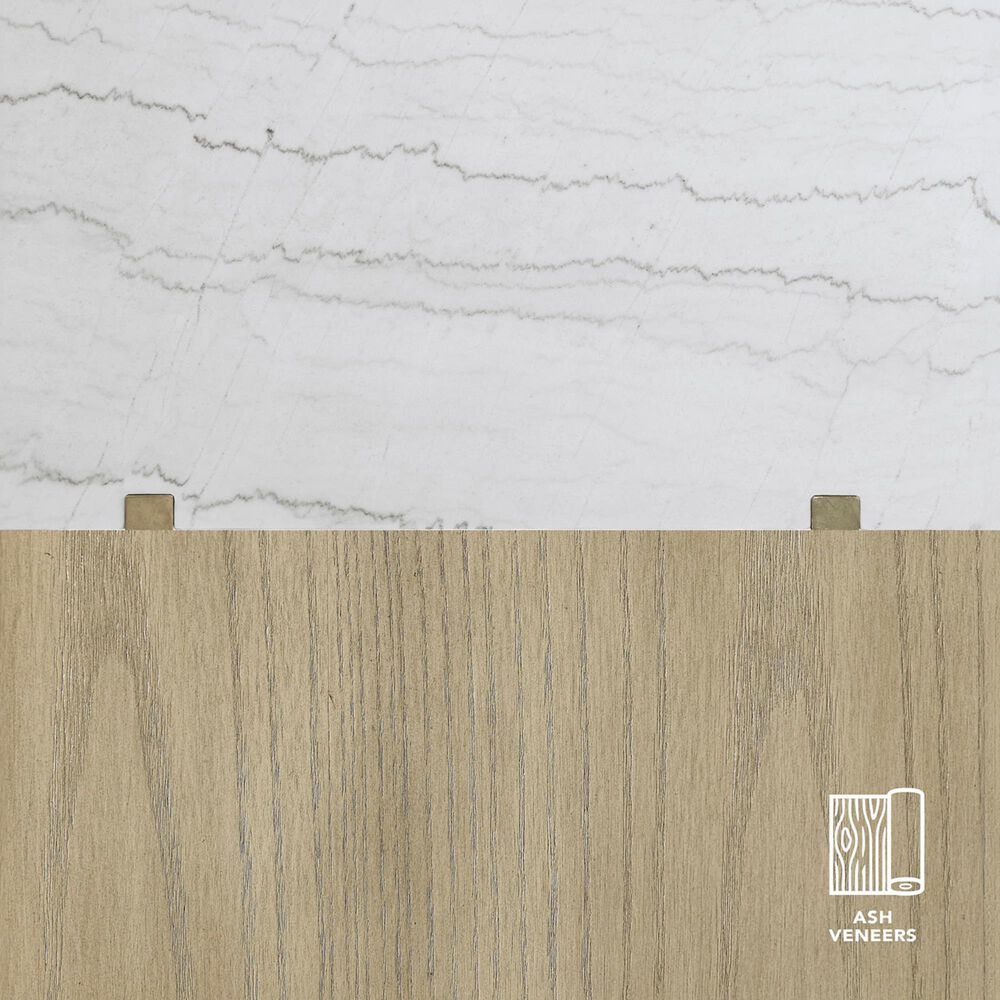 Crystal City Perth Sofa Table in Weathered Sand and White, , large