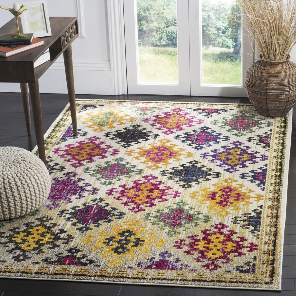 Safavieh Monaco MNC244A 3&#39; x 5&#39; Multicolor Area Rug, , large