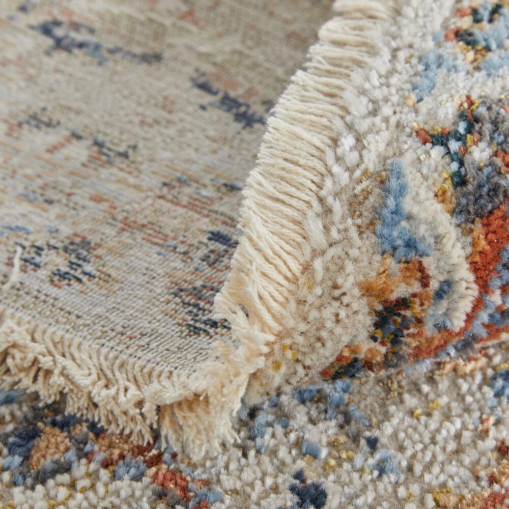 Feizy Kaia 2&#39;6&quot; x 8&#39; Beige and Multicolor Runner, , large
