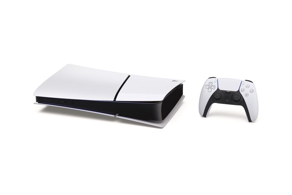 Sony PlayStation 5 Slim Console Digital Version in White, , large