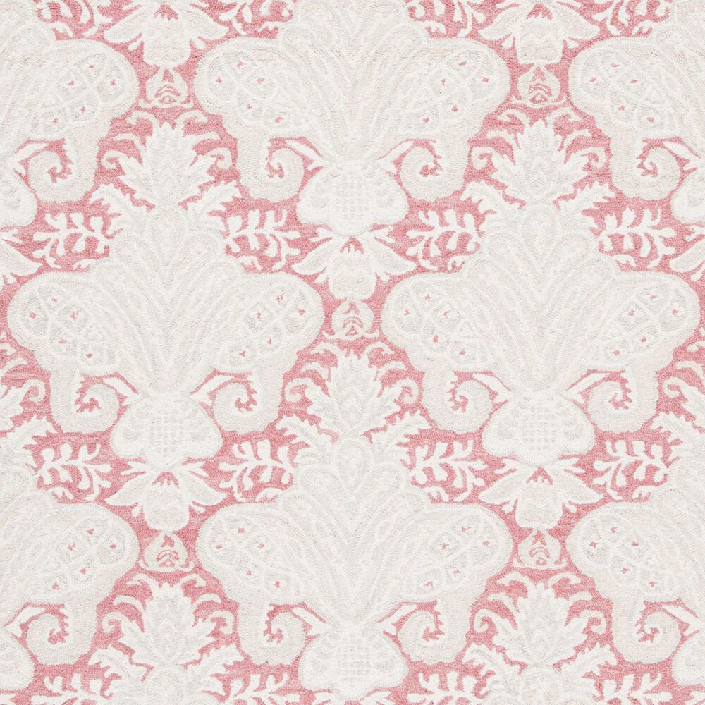 Safavieh Micro-Loop 4&#39; x 6&#39; Pink and Beige Area Rug, , large