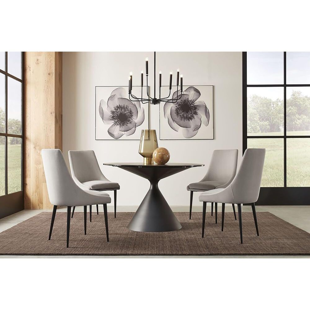 Urban Home Winston Dining Table in Black, , large