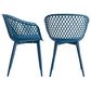 Moe"s Home Collection Piazza Patio Chair in Blue (Set of 2), , large