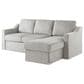 Lifestyle Solutions Haddington Stationary Convertible Sofa with Chaise in Linen, , large