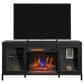 Classic Flame 56" TV Stand with Electric Fireplace in Black, , large