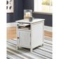 Ashley Treytown Chairside End Table in Whitewashed, , large