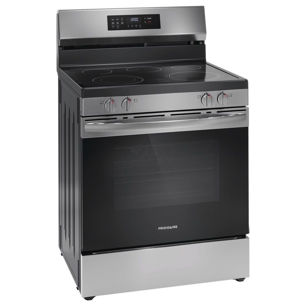 Frigidaire 30&quot; Front Control Electric Range and 1.8 Cu. Ft. OTR Microwave Kitchen Package in Stainless Steel , , large