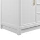 James Martin Bellshire 48" Single Bathroom Vanity in Bright White with 3 cm Parisien Bleu Silestone Top and Rectangular Sink, , large