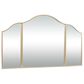 Maple and Jade 53" x 31" Wall Mirror in Glossy Gold, , large