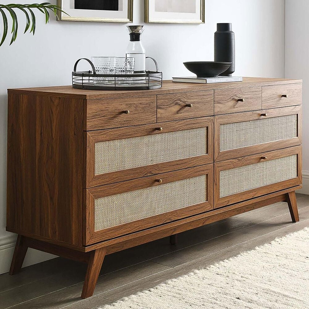 Modway Soma 8-Drawer Dresser in Walnut, , large