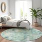 Dalyn Rug Company Kochi KC1 Teal 8" Round Area Rug, , large