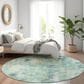 Dalyn Rug Company Kochi KC1 Teal 8" Round Area Rug, , large