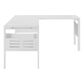 OSP Home Prado 60" L-Desk with Storage in White, , large