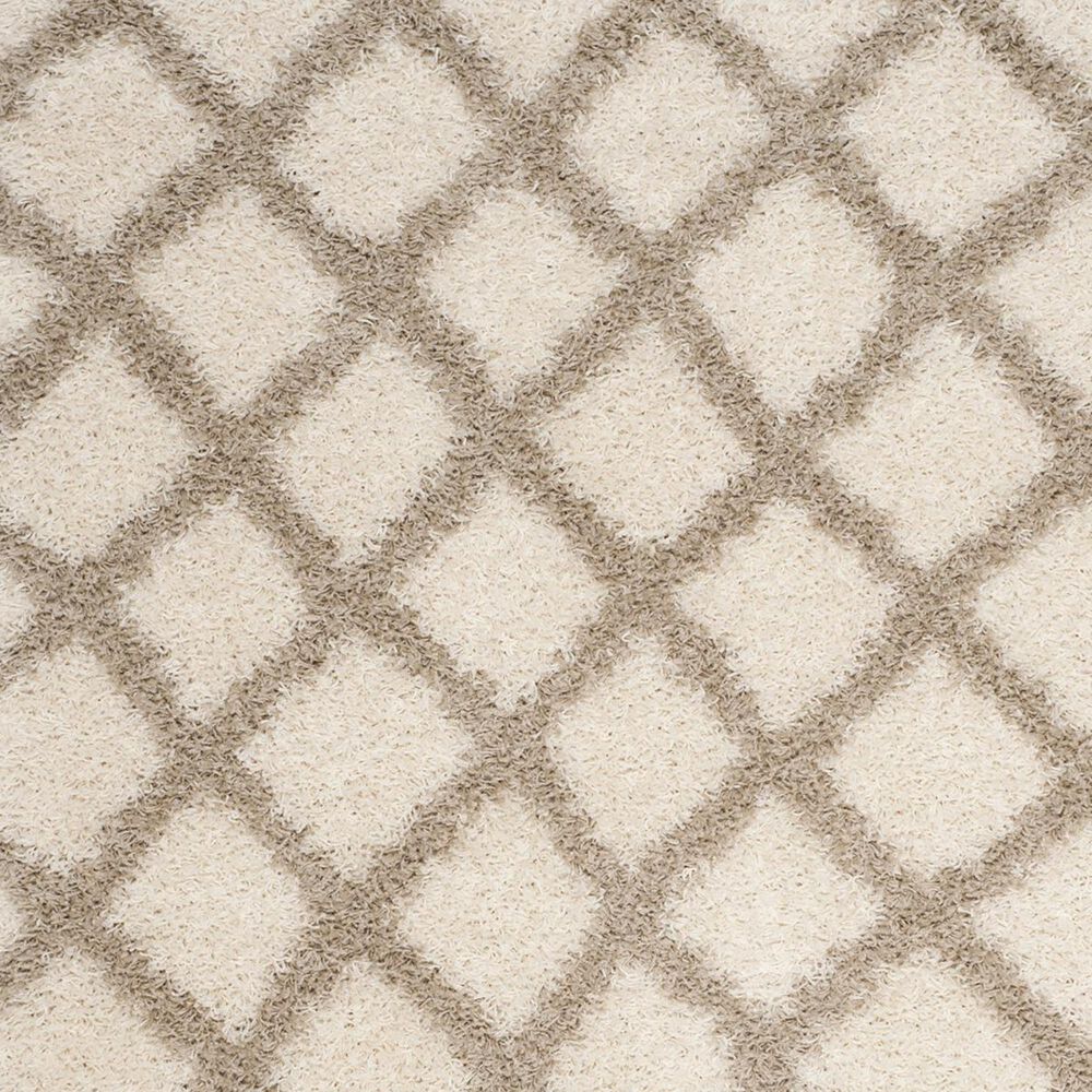 Safavieh Dallas Shag SGD258B-5 5&#39;1&quot; x 7&#39;6&quot; Ivory/Beige Area Rug, , large