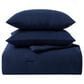 Trade Linker 3-Piece King Waffle Down Alternative Comforter Set in Navy, , large