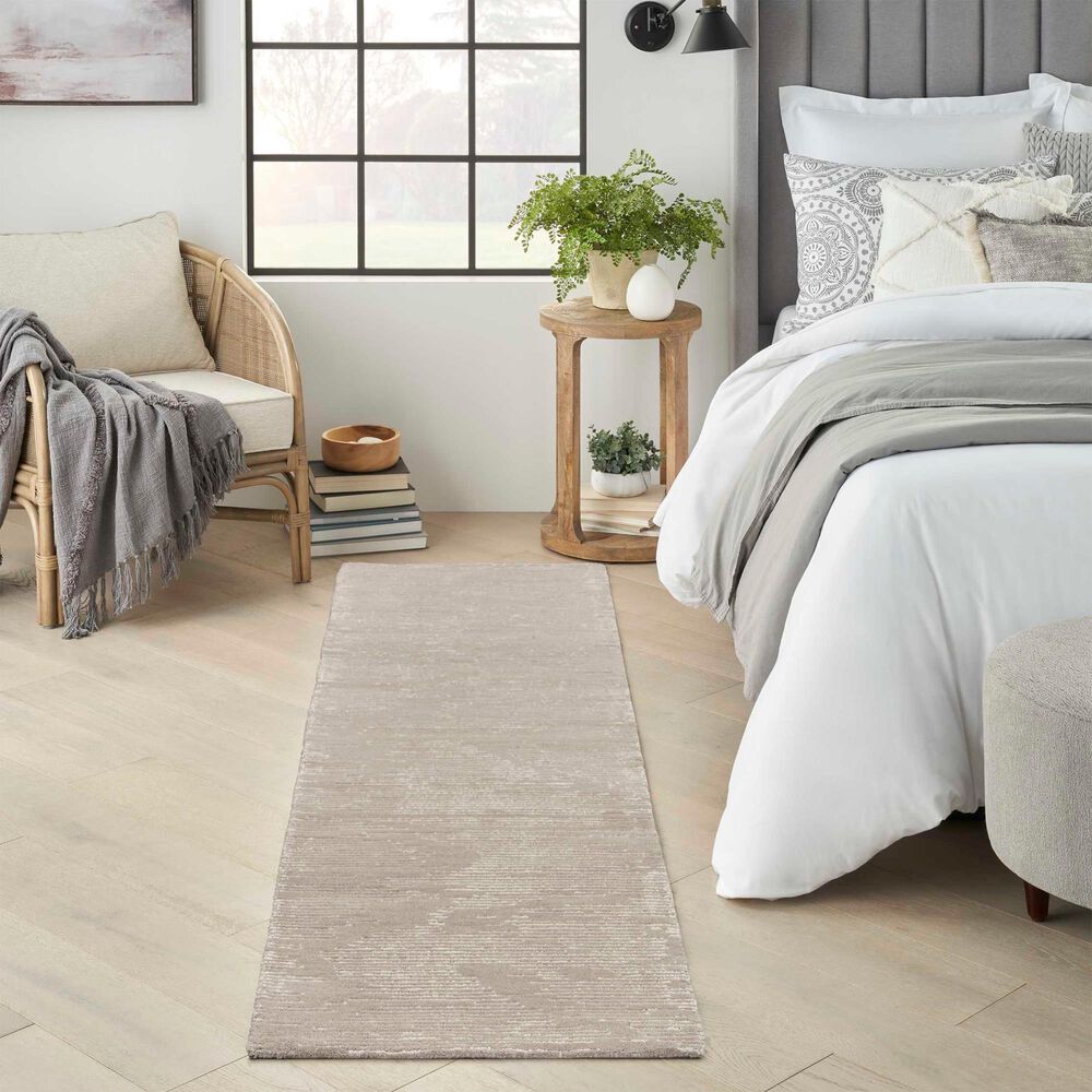 Nourison Ma30 Star 2&#39;3&quot; x 8&#39; Taupe and Ivory Runner, , large