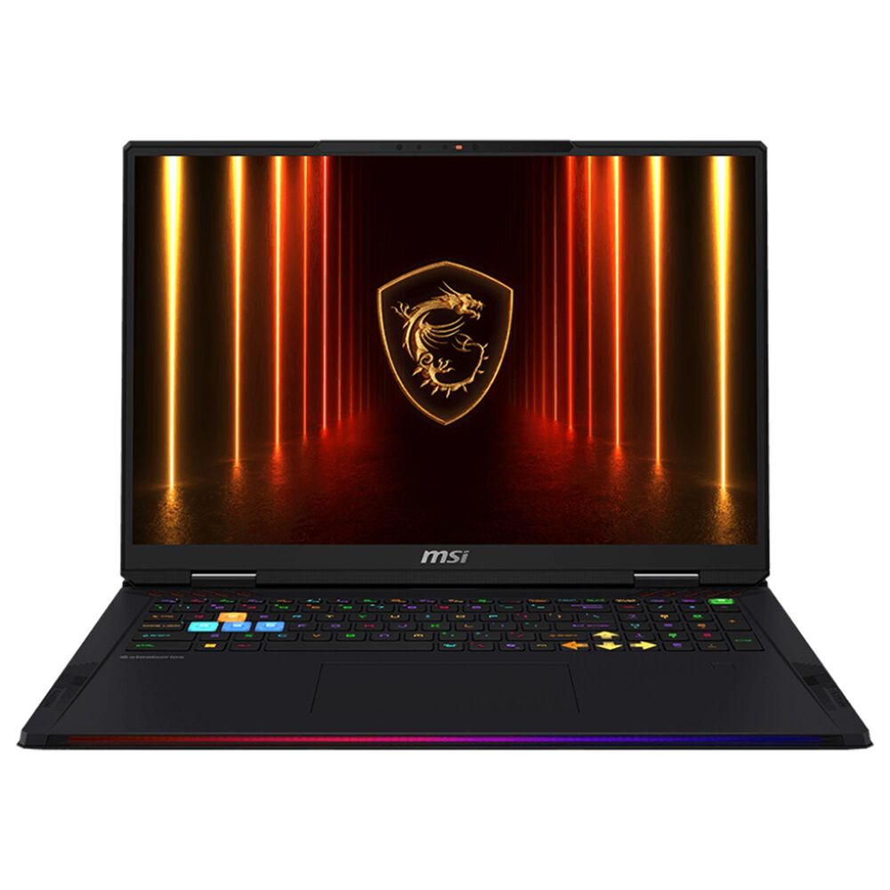 MSI 18" Raider 18 HX AI A2XWJG Laptop | Intel Core Ultra 9-285HX - 64GB RAM - NVIDIA GeForce RTX 5090 - 2TB SSD in Core Black, , large