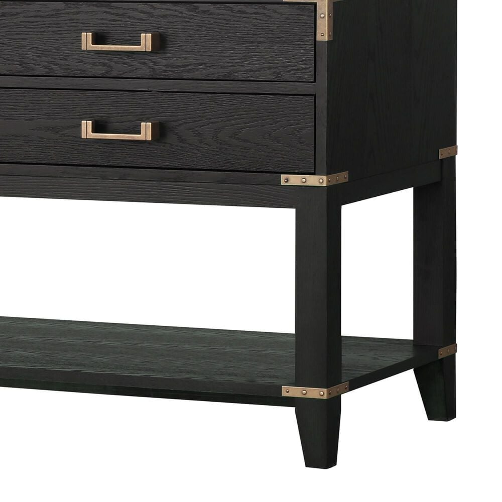 Lexora Home Norwalk 80&quot; Double Bathroom Vanity in Black Oak with White Carrara Marble Top and Rectangular Sinks, , large