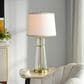 Flair Industries Table Lamp in Clear Seeded and Antique Brass, , large