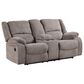Furniture of America Hawkins 3-Piece Manual Reclining Living Room Set in Gray, , large
