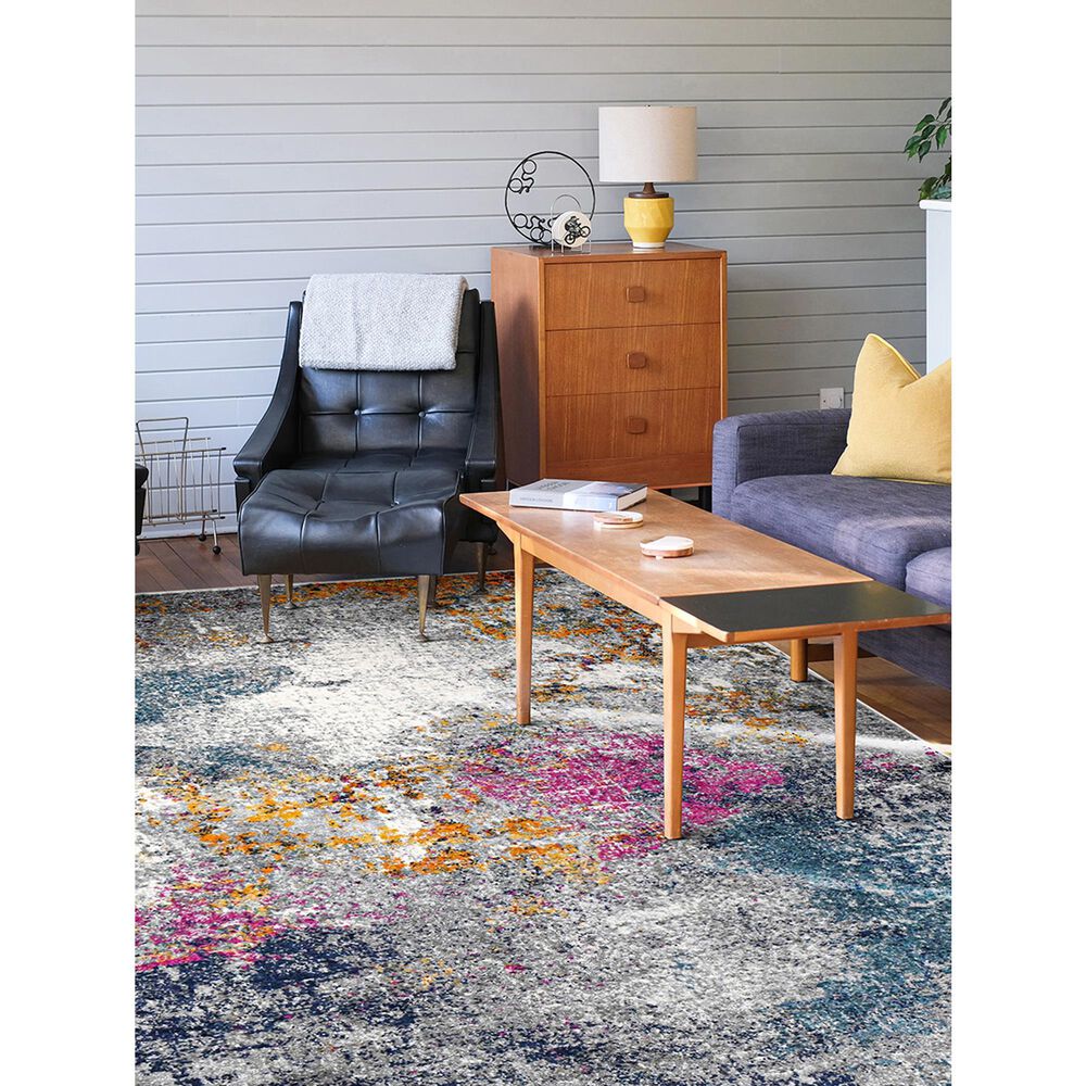 Amer Rugs Montana 7&#39;10&quot; x 10&#39;10&quot; Blue and Pink Area Rug, , large
