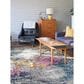 Amer Rugs Montana 7"10" x 10"10" Blue and Pink Area Rug, , large
