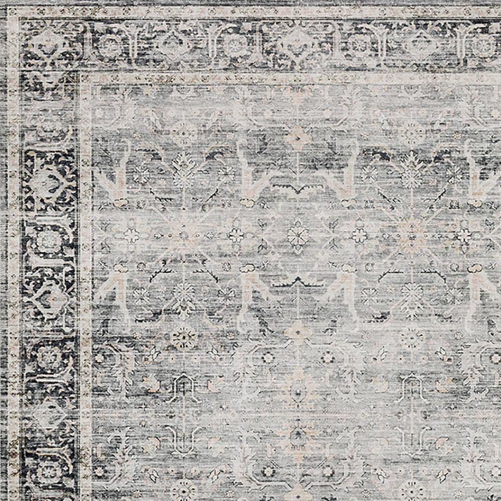 Oriental Weavers Charleston Distressed 5&#39; x 7&#39; Charcoal Area Rug, , large