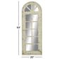 Maple and Jade 20" x 53" Wall Mirror in Distressed White, , large