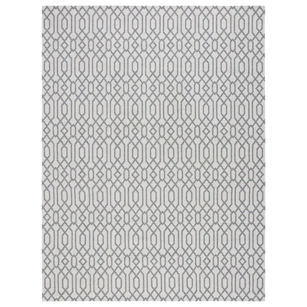 Safavieh Martha Stewart Cotton 9" x 12" Silver and Grey Area Rug, , large