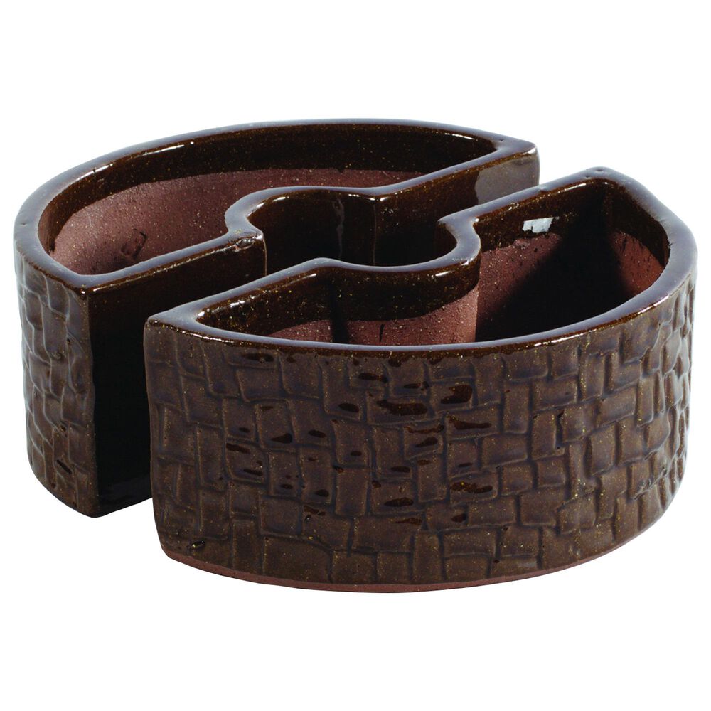 Alfresco Home Cobblestone Umbrella Patio Planter in Terra Brown (Set of 2), , large
