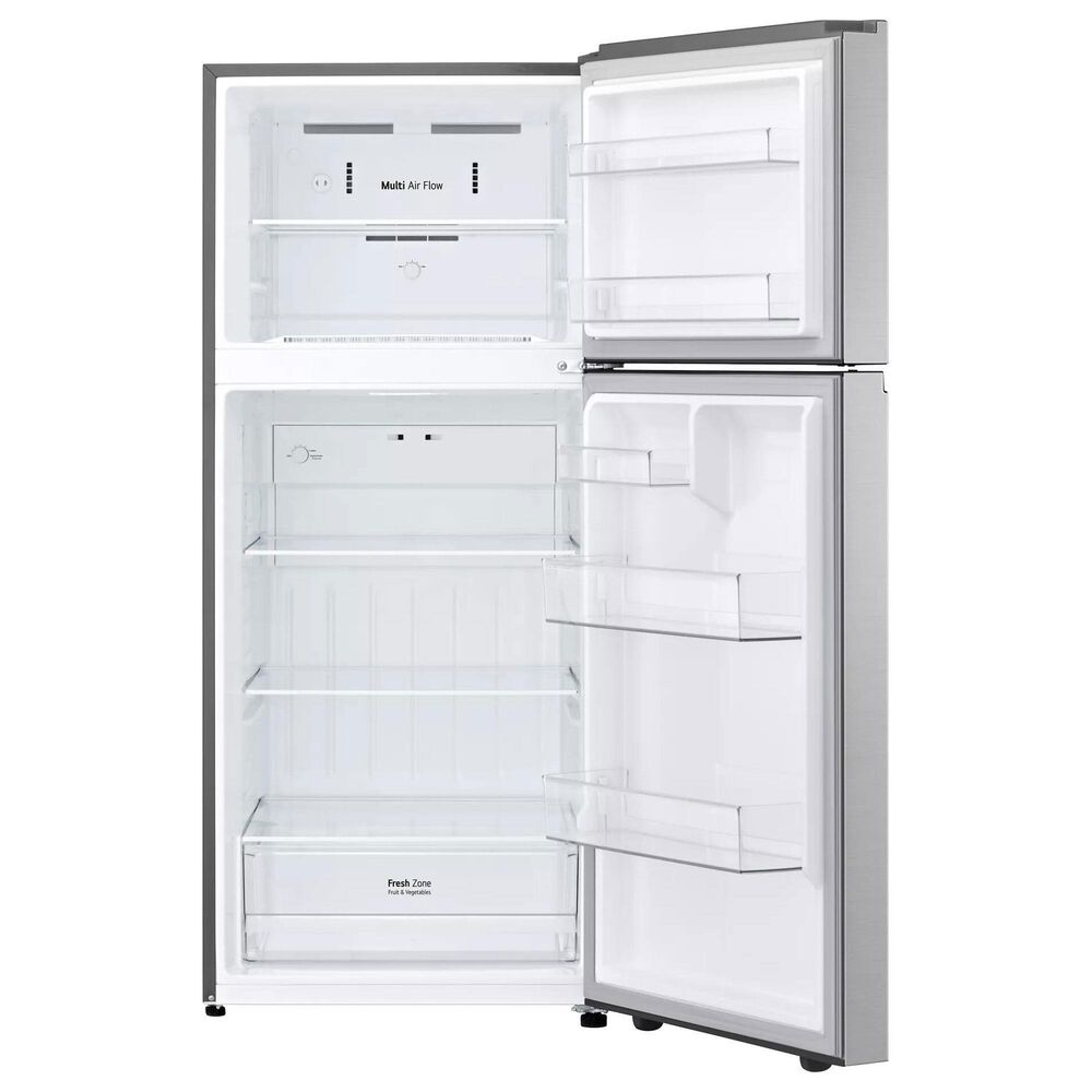 LG 17.5 Cu. Ft. Top Freezer Refrigerator in Print Proof Stainless Steel, , large