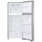 LG 17.5 Cu. Ft. Top Freezer Refrigerator in Print Proof Stainless Steel, , large