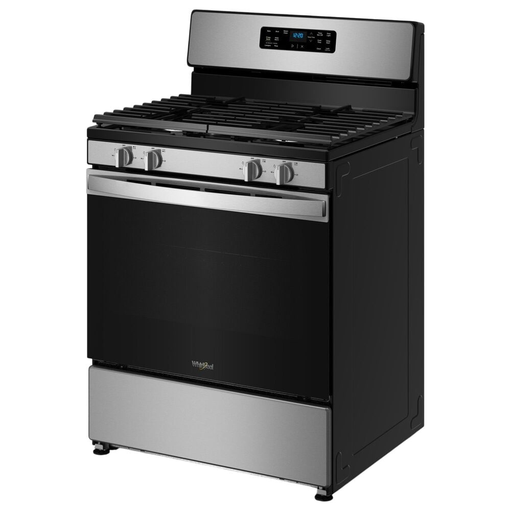 Whirlpool 5.1 Cu. Ft. Gas Range with Crispy Mode and Dishwasher Safe Grates in Stainless Steel, , large